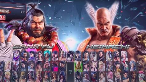 tekken leaked roster|The full Tekken 8 roster